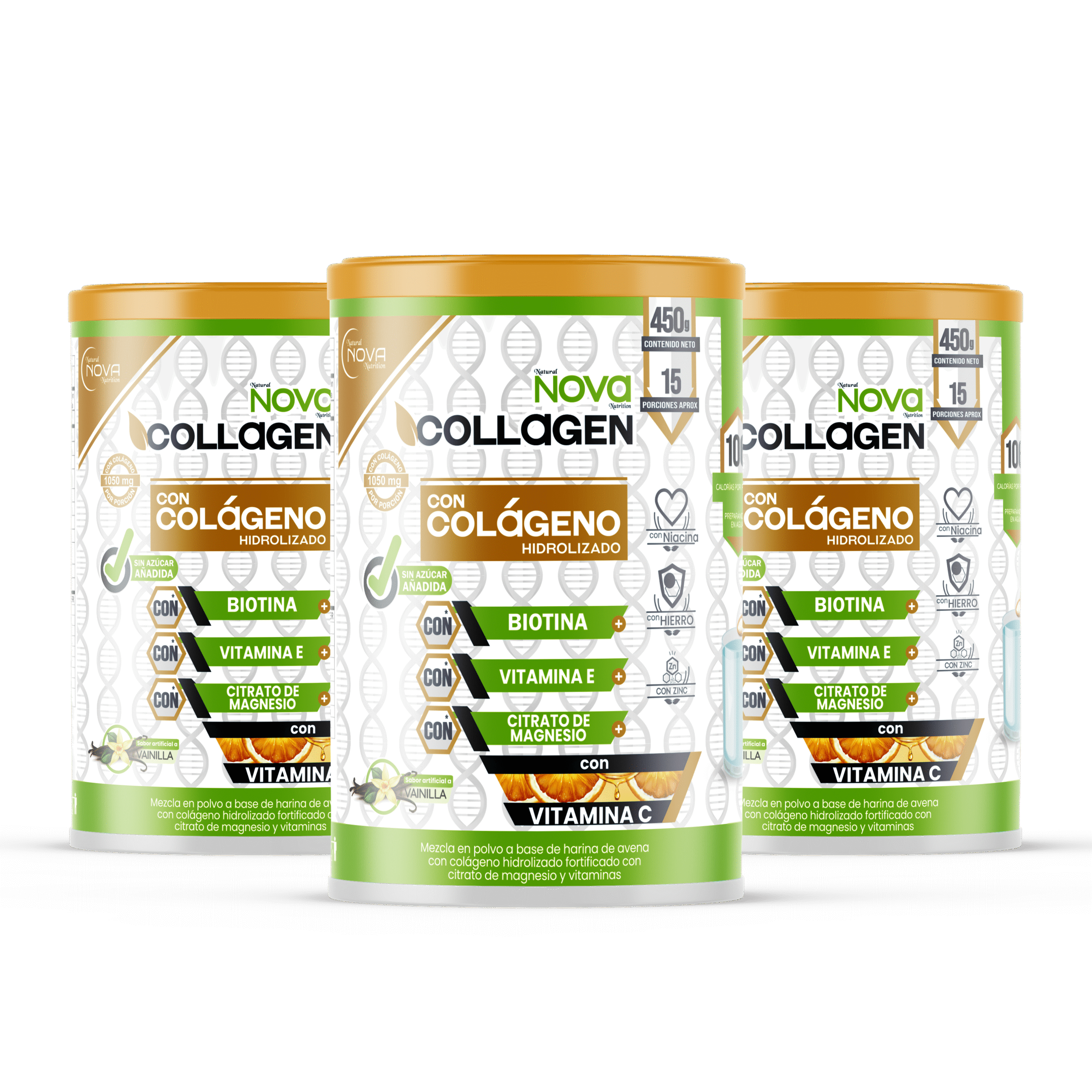 NOVA COLLAGEN x 3 – Colágeno Hidrolizado de Alta Pureza